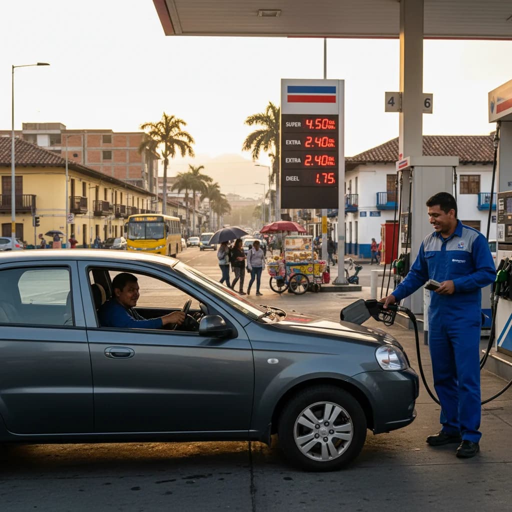 Gas Prices Change Today: Extra and Ecopaís Up 9 Cents, Súper Drops 17 Cents, Diesel Holds Steady