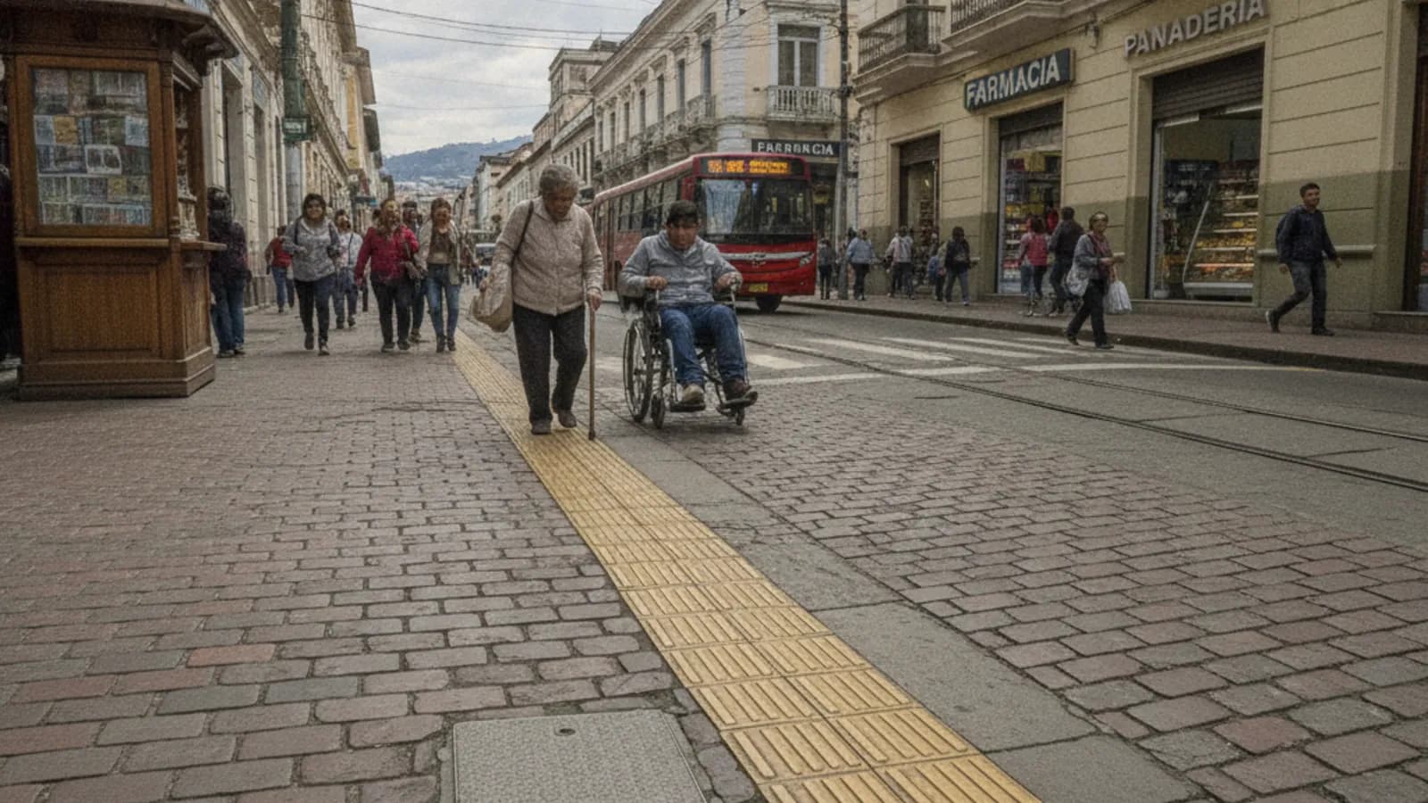 Broken Sidewalks And Informal Commerce Still Block Inclusive Mobility In Quito