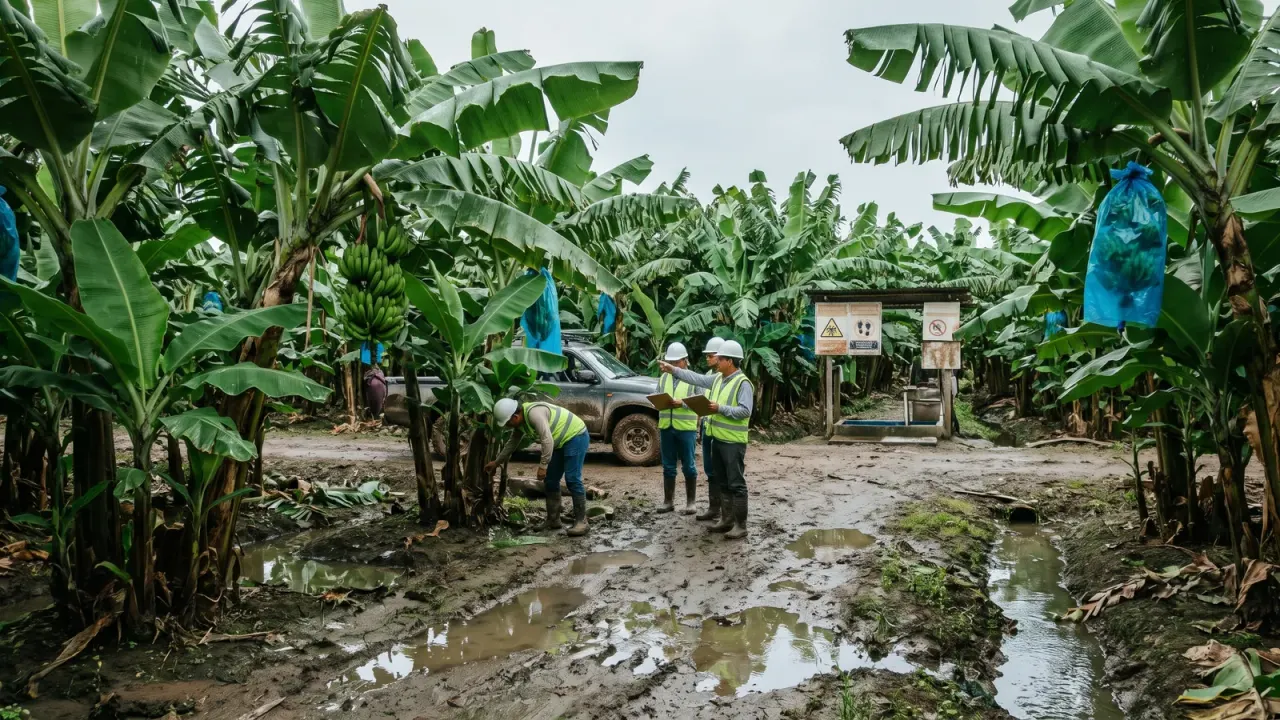 Recurrent Flooding in El Oro Threatens Spread of Banana Fungus Fusarium R4T